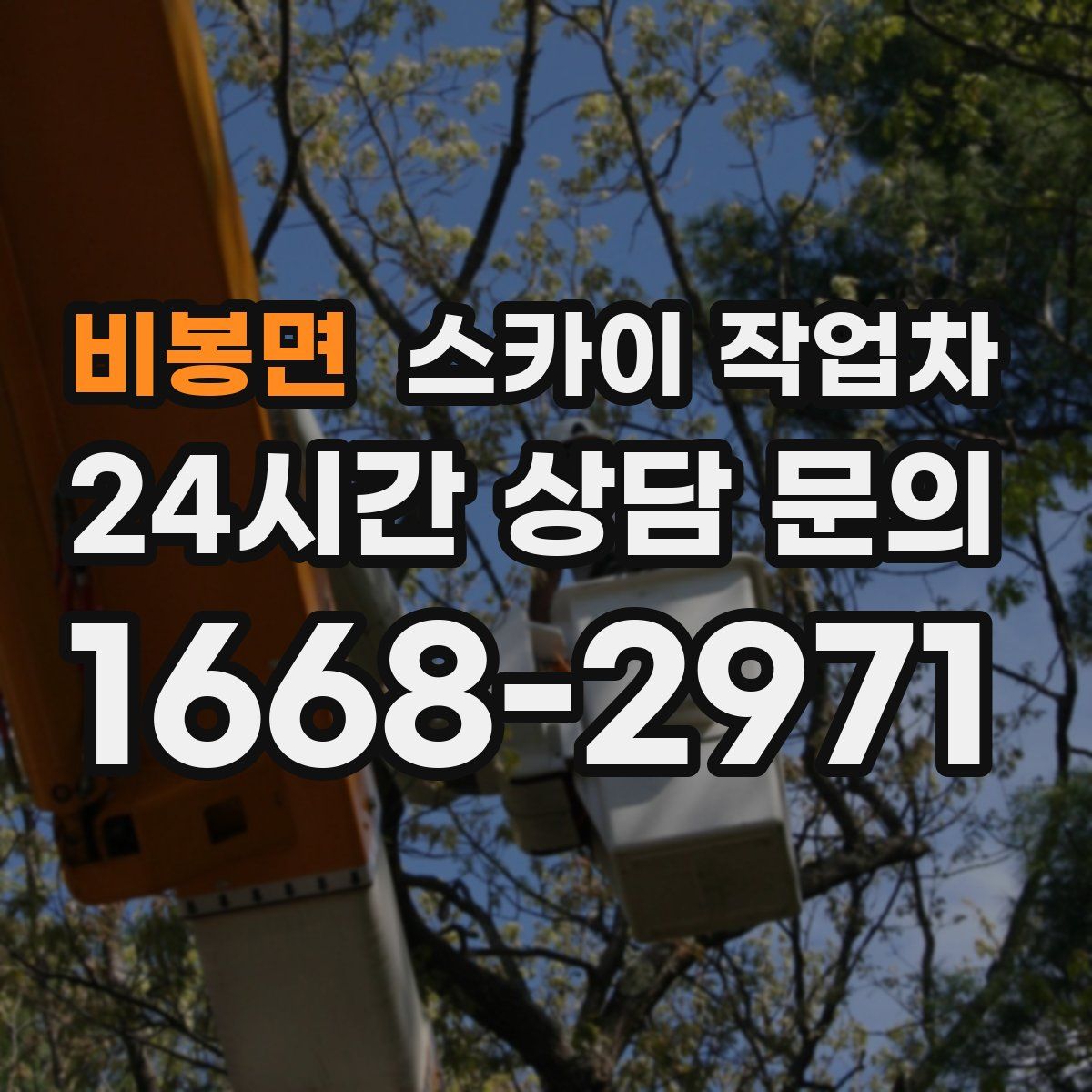 비봉면 스카이 작업차