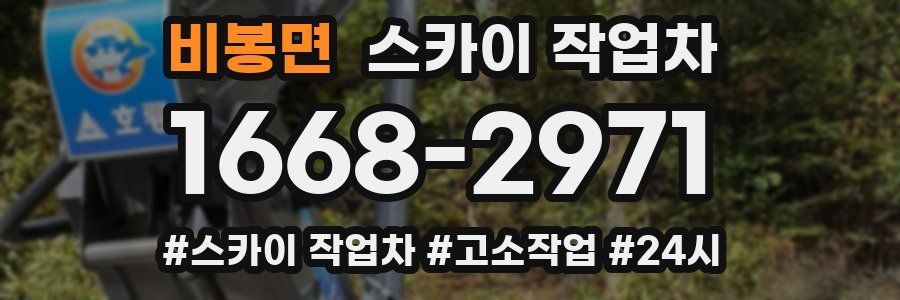 비봉면 스카이 작업차