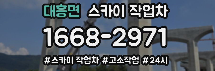 대흥면 스카이 작업차