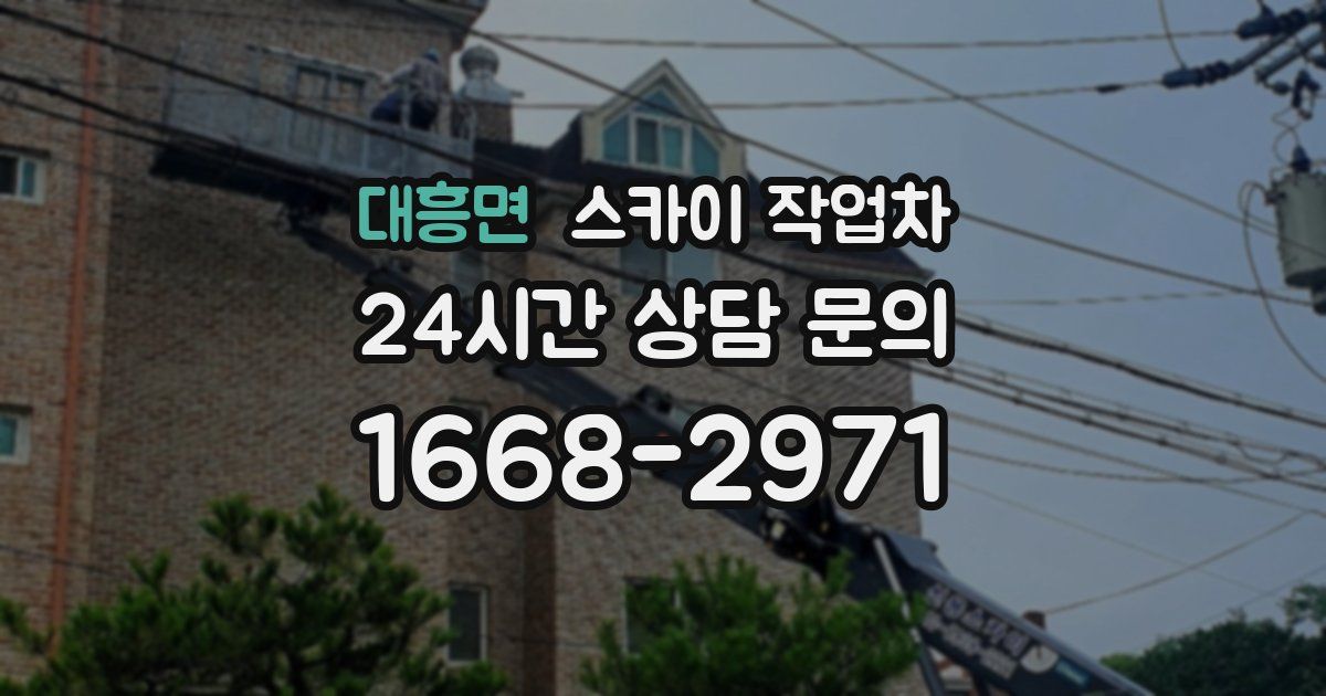 대흥면 스카이 작업차