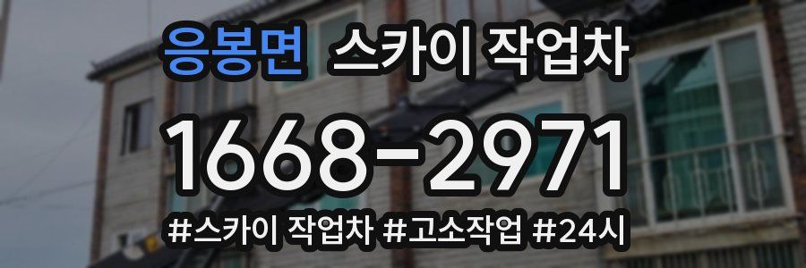 응봉면 스카이 작업차
