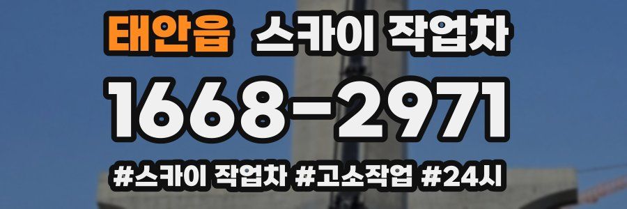 태안읍 스카이 작업차