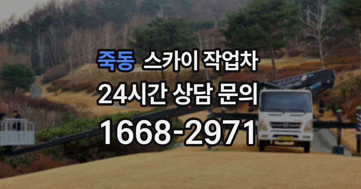 죽동 스카이 작업차