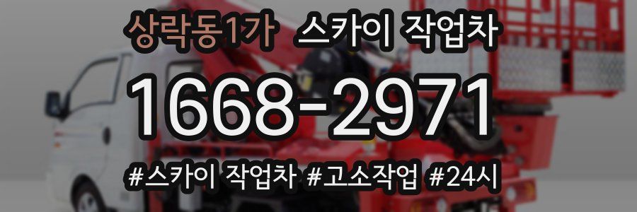 상락동1가 스카이 작업차