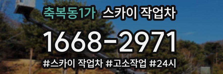 축복동1가 스카이 작업차