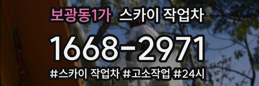 보광동1가 스카이 작업차
