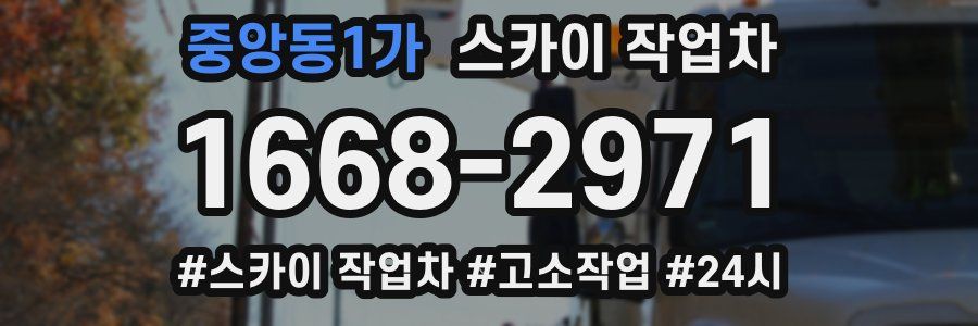 중앙동1가 스카이 작업차
