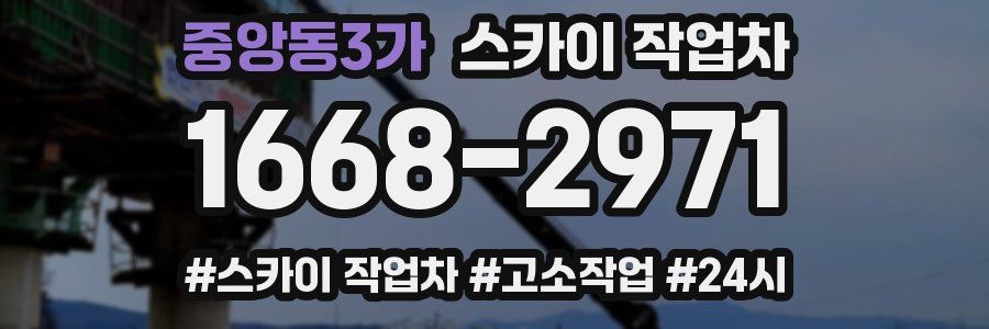 중앙동3가 스카이 작업차