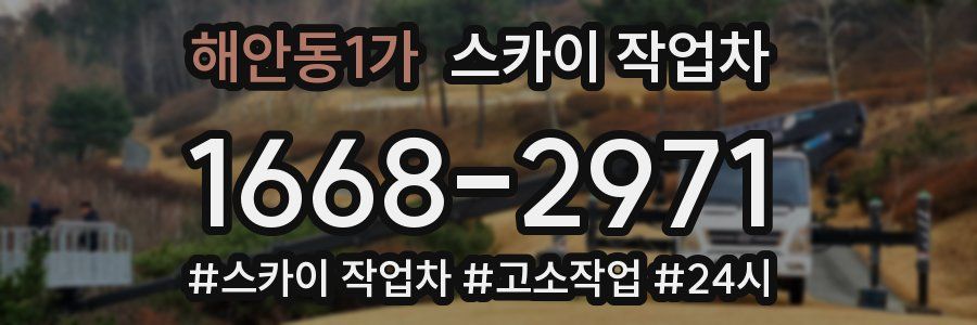 해안동1가 스카이 작업차