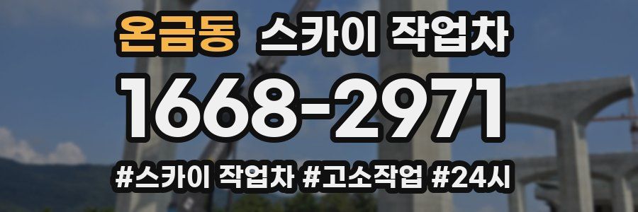 온금동 스카이 작업차