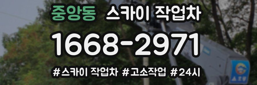 중앙동 스카이 작업차
