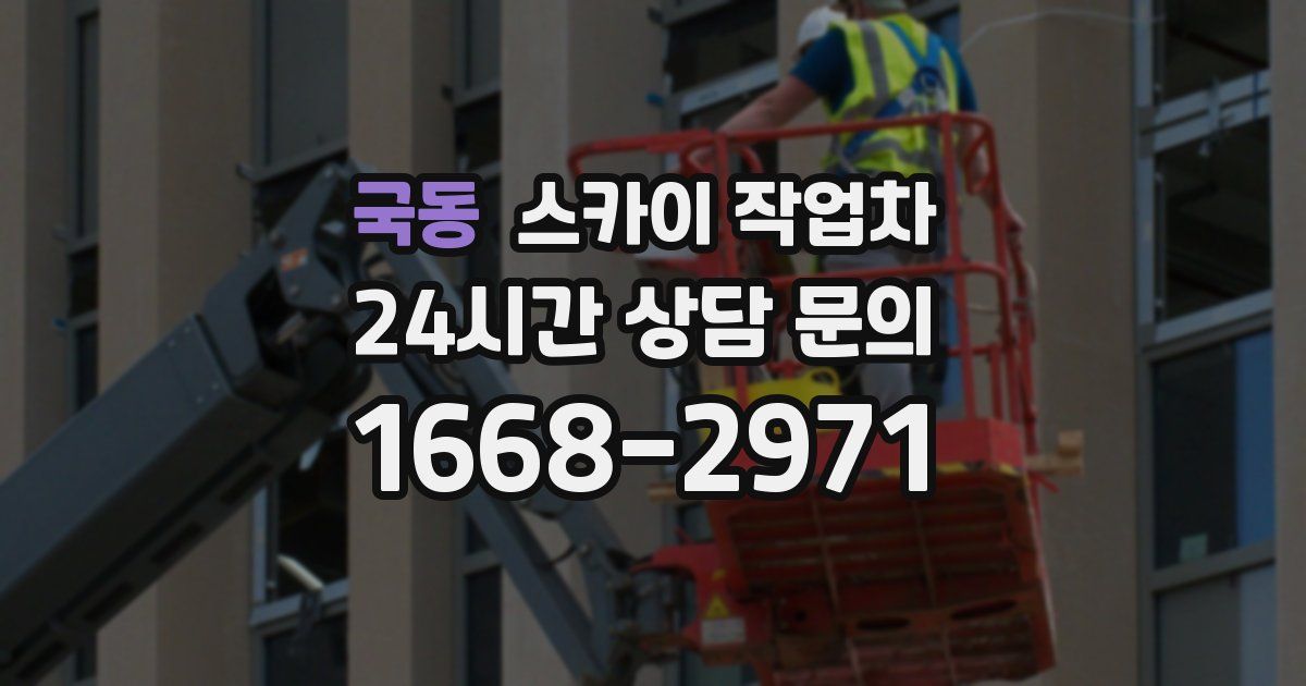 국동 스카이 작업차