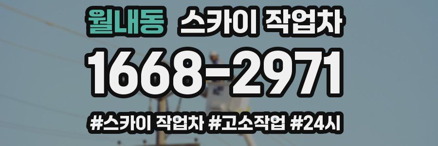 월내동 스카이 작업차