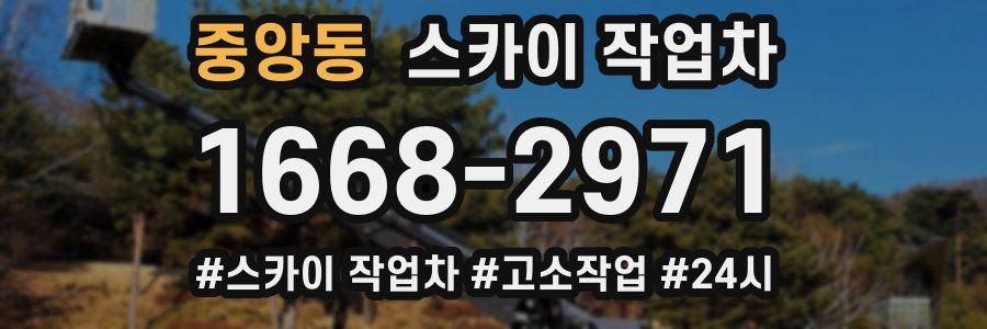 중앙동 스카이 작업차