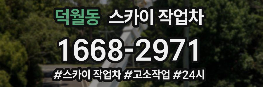 덕월동 스카이 작업차