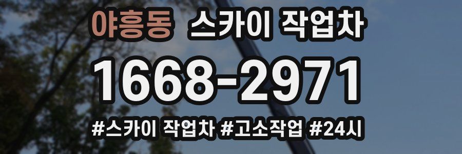 야흥동 스카이 작업차