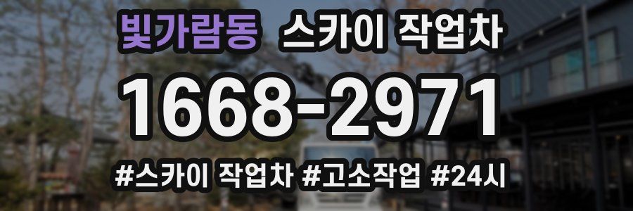 빛가람동 스카이 작업차