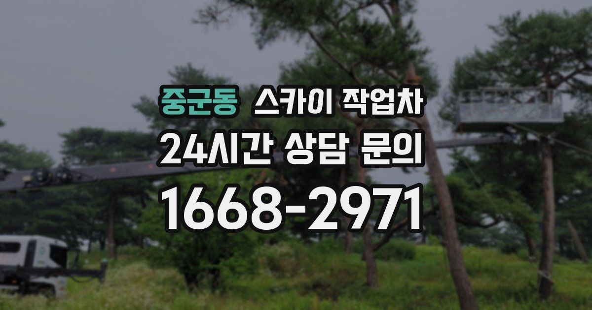 중군동 스카이 작업차