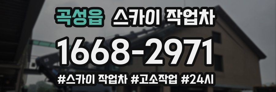 곡성읍 스카이 작업차