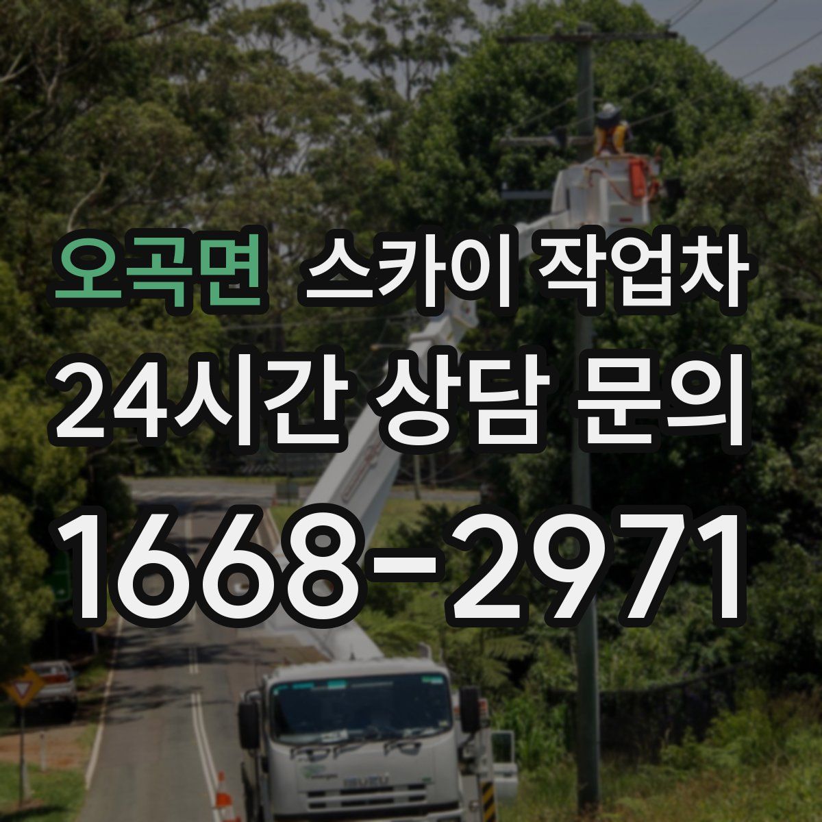 오곡면 스카이 작업차