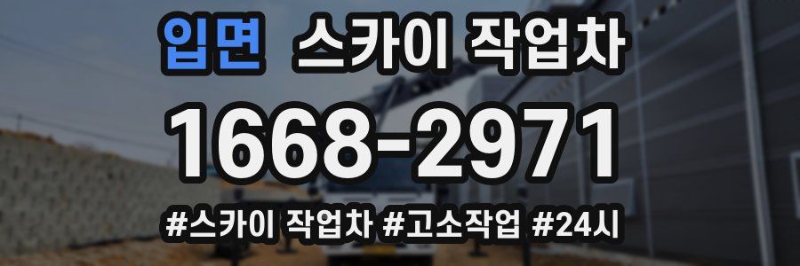 입면 스카이 작업차