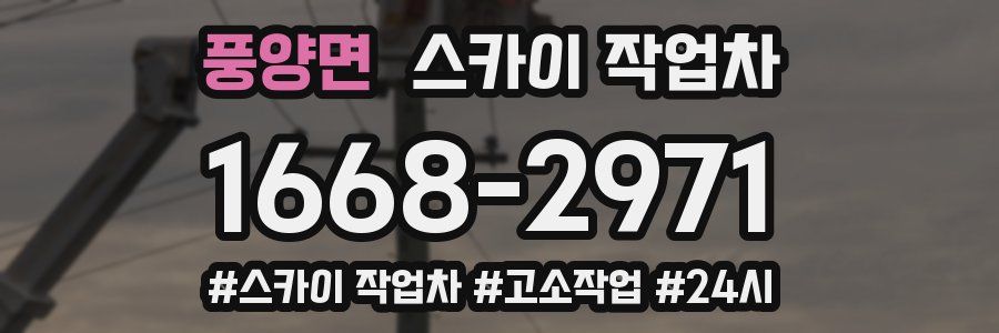 풍양면 스카이 작업차