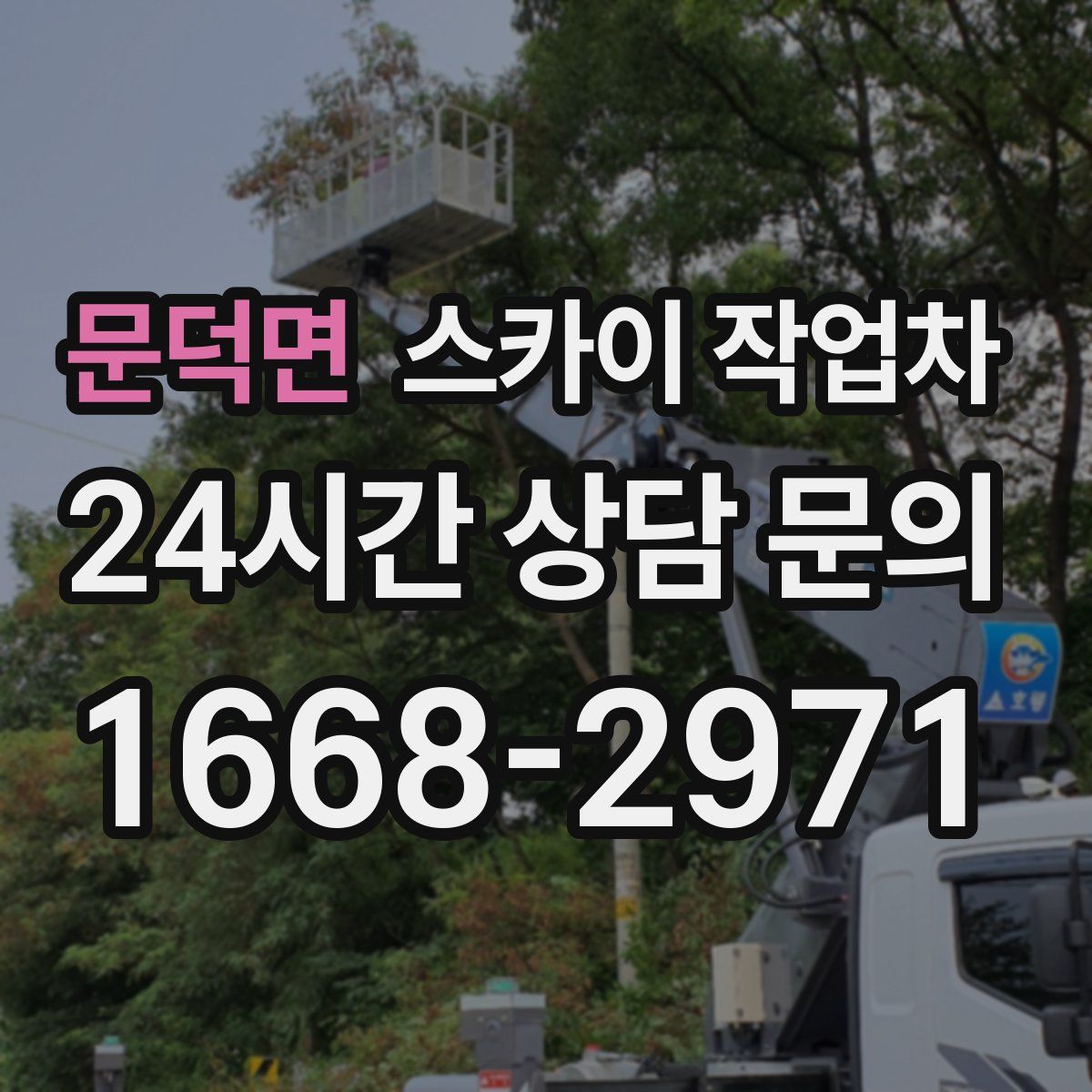 문덕면 스카이 작업차