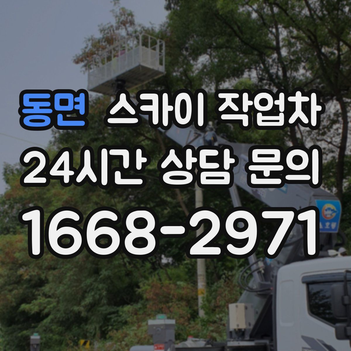 동면 스카이 작업차