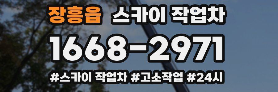 장흥읍 스카이 작업차
