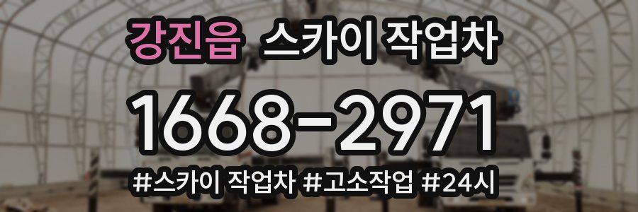 강진읍 스카이 작업차