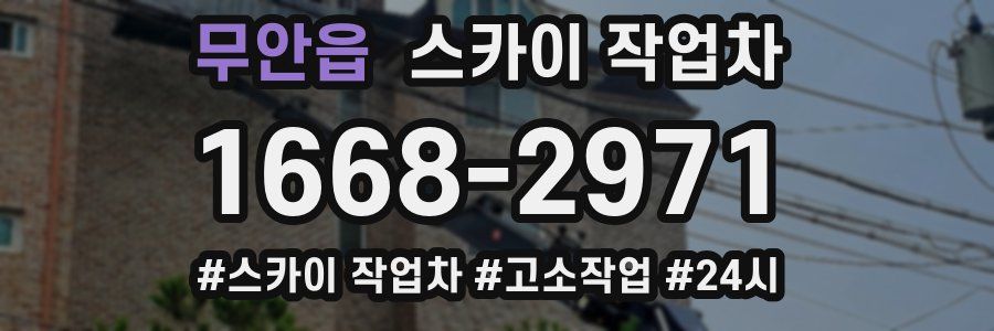 무안읍 스카이 작업차