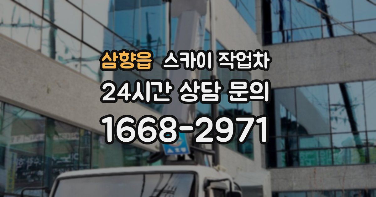 삼향읍 스카이 작업차