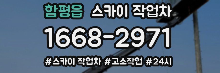 함평읍 스카이 작업차