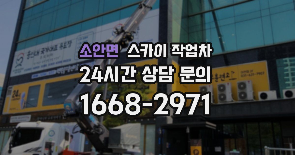 소안면 스카이 작업차