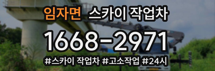 임자면 스카이 작업차