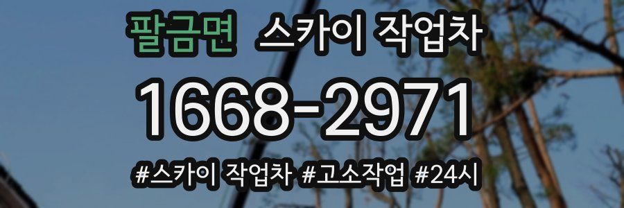 팔금면 스카이 작업차