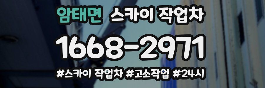 암태면 스카이 작업차