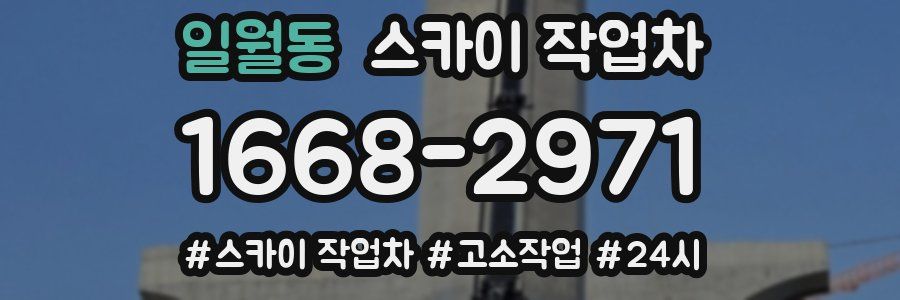 일월동 스카이 작업차