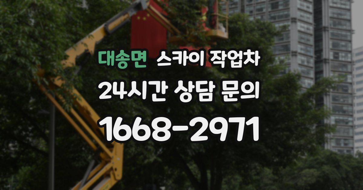 대송면 스카이 작업차
