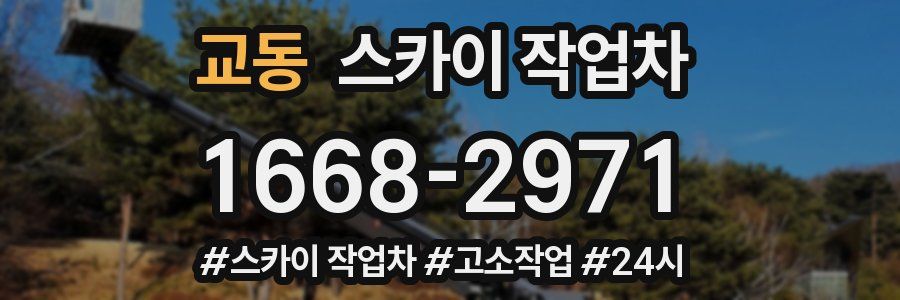 교동 스카이 작업차
