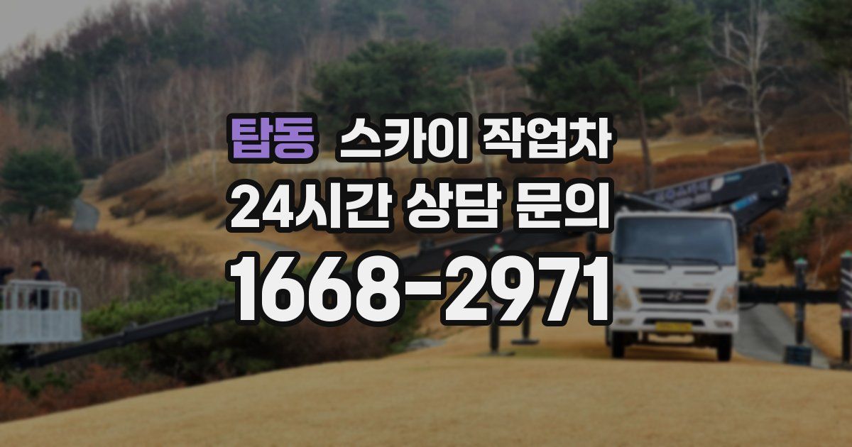 탑동 스카이 작업차