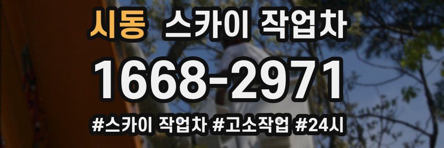 시동 스카이 작업차