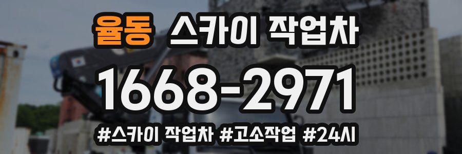 율동 스카이 작업차
