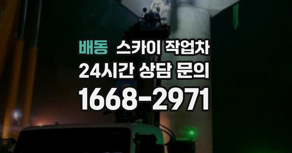 배동 스카이 작업차