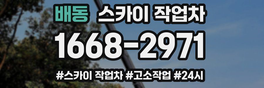 배동 스카이 작업차