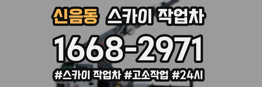 신음동 스카이 작업차