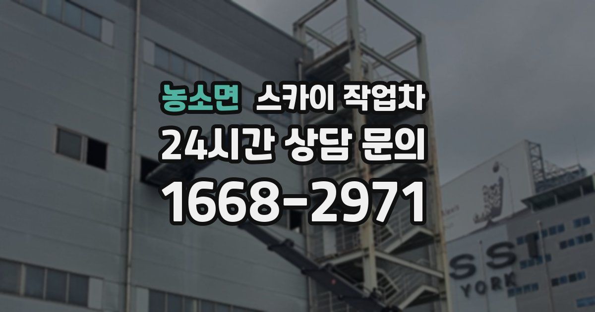 농소면 스카이 작업차