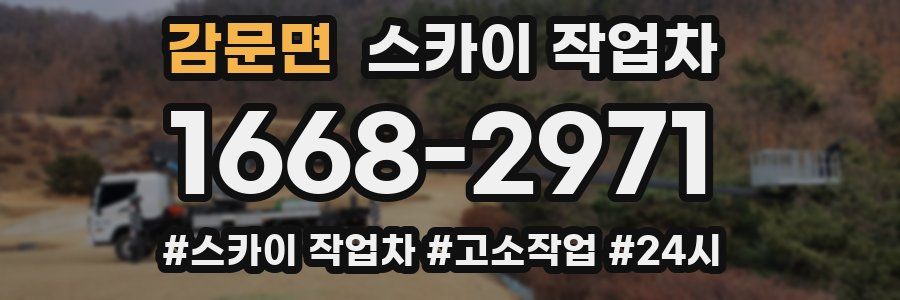 감문면 스카이 작업차