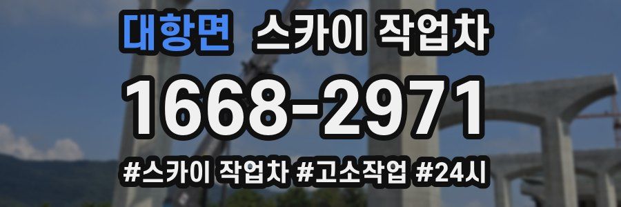 대항면 스카이 작업차