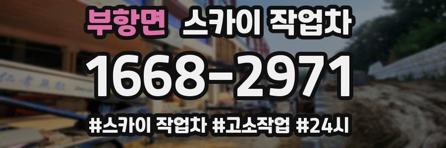 부항면 스카이 작업차